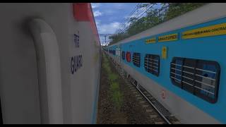 FLAT 130KMPH JOURNEY & ARRIVAL AT VADODARA BEFORE TIME 20959 VALSAD VADNAGAR SF INTERCITY PART3