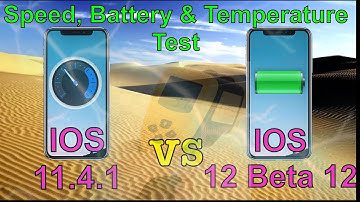 Updated -iPhone X IOS 12 beta 12 vs 11.4.1 speed test with temperature  test & battery comparison