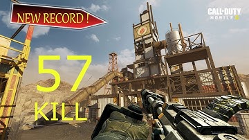 NEW RECORD RUST 57 KILLS  | COD MOBILE - SEASON 6 GAMEPLAY( hardpoint - rust)