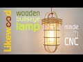Bullseye wooden lamp | made with CNC