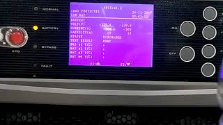 Delta UPS DPH 200K Cabinet Battery Mode Capacity percentage test