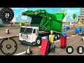 Garbage Trash Truck Realistic Simulator 3D- City Road Garbage Dumper Truck Driver -All -day-Gameplay
