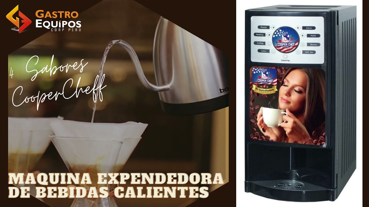 Maquina Expendedora de Cafe 4 Sabores Modelo GAIA-4 Marca Ventus