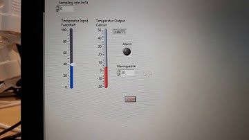 LabVIEW Temperature Alarm