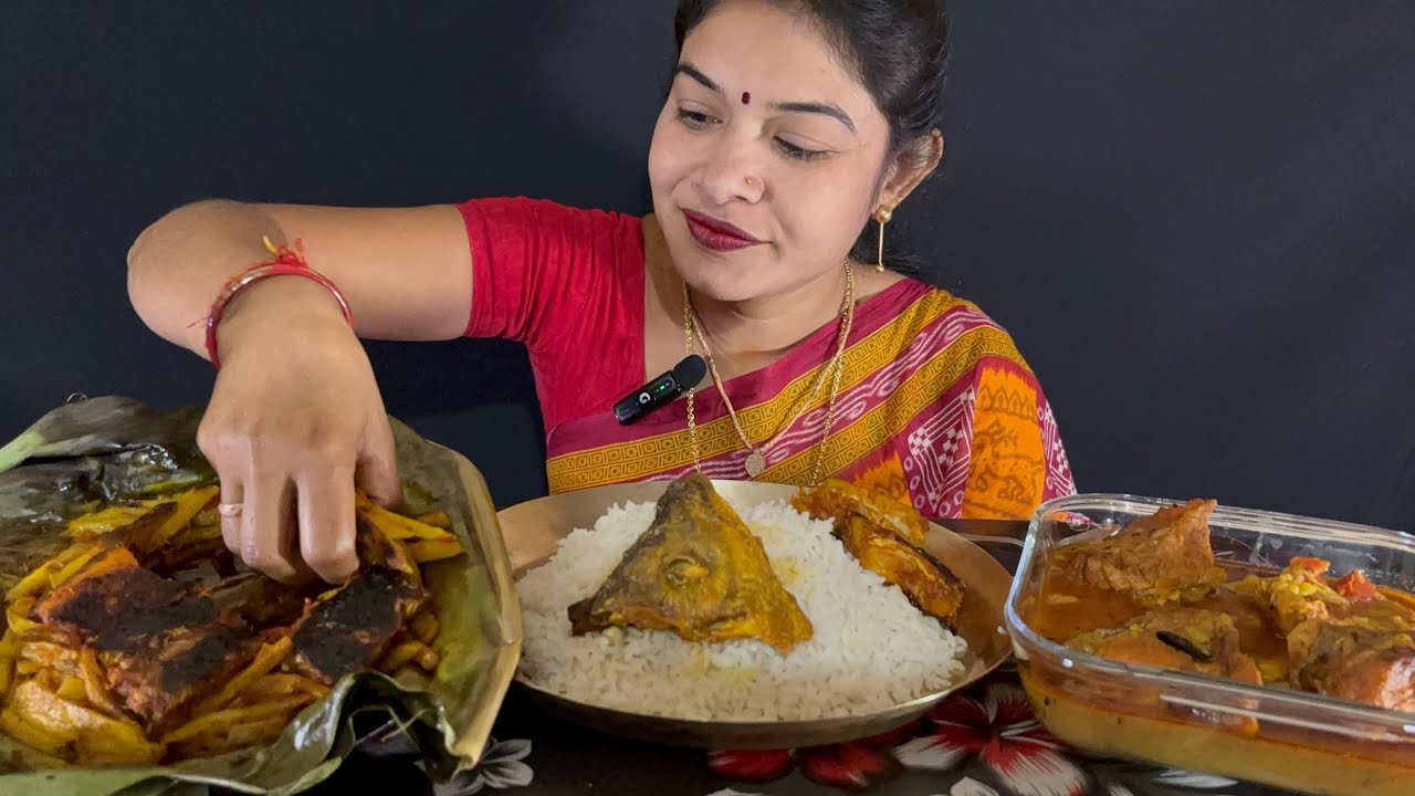 Eating,Rice With MachPatay And Spicy🥵MacherJhol🤤🤤