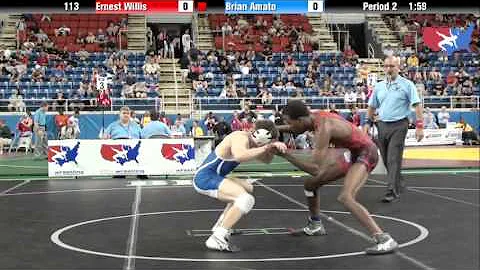 Fargo 2012 113 Round 4: Ernest Willis (Iowa) vs. B...
