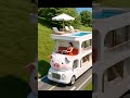 A Surreal White Double-Decker RV with a Pig-Shaped Front #DreamRideAi