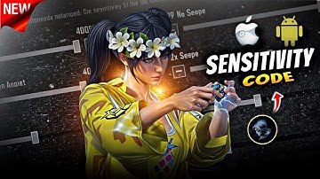 New Update 3.9⚡Best Sensitivity Code + Control Settings Pubg Mobile/Bgmi Sensitivity 2025