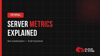Server Metrics Explained: How to Monitor Server Performance in CloudRaptor (CPU &amp; RAM Guide)