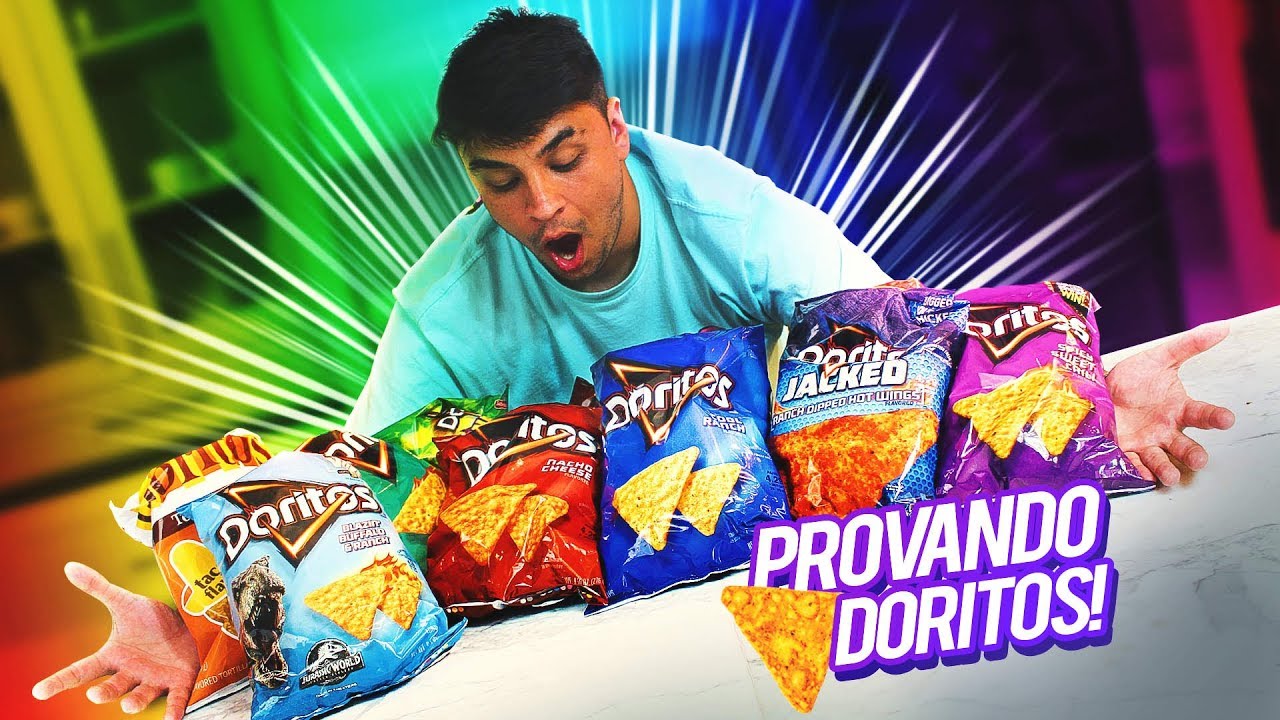 PROVEI TODOS OS SABORES DE DORITOS DOS ESTADOS UNIDOS!!! YouTube