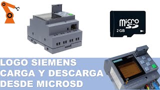 LOGO SIEMENS microSD carga y descarga