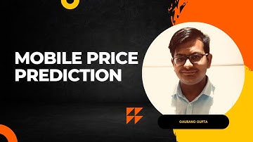 Mobile price prediction #python #classification #datascience #machinelearning