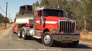 Cal Fire Dozer & Fire Engines Responding to the Nelda Fire in Herald CA