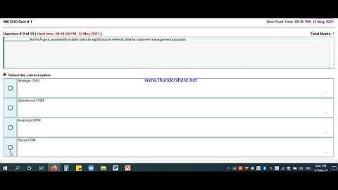 MKT610 CRM VU quiz