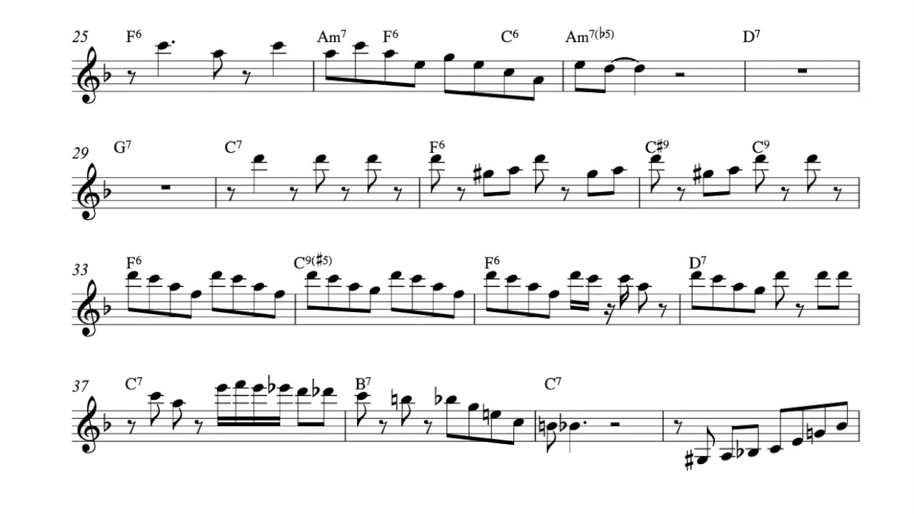 Victor Goines – Let's Dance (Bb) Transcription