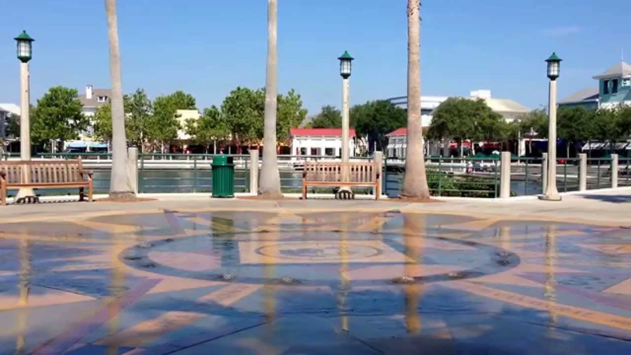 The Celebration Town Nr Kissimmee Fountains Florida 2014 YouTube