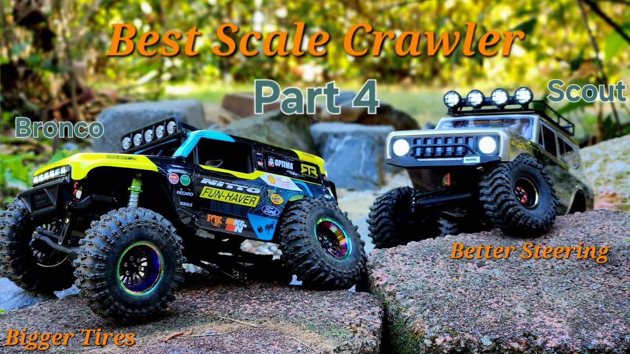 Best 1:18 Scale Rc Crawler Part 4: Brushless HPI Venture18 Bronco VS Brushless Redcat Ascent18 Scout