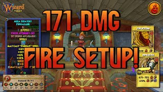 Wizard101: MAX FIRE PvP (130): CRAZY Damage Setup!