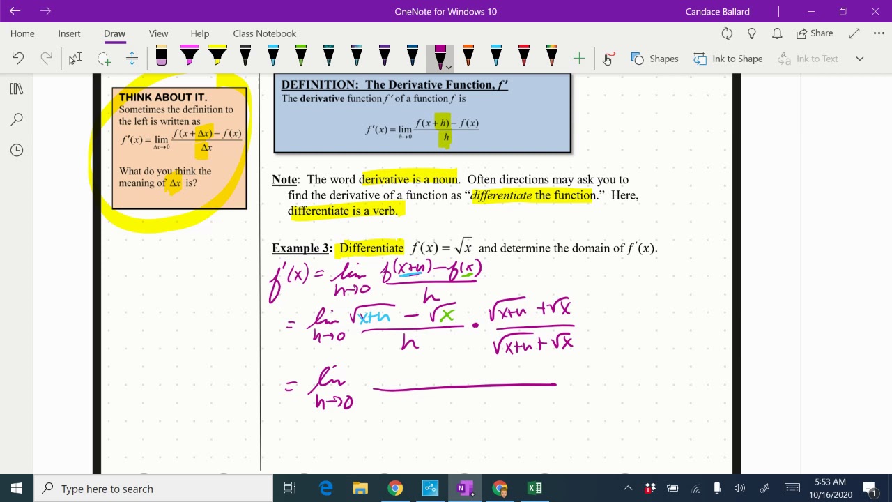 Calculus Topic 2.2 & 2.3 Example 3 - YouTube