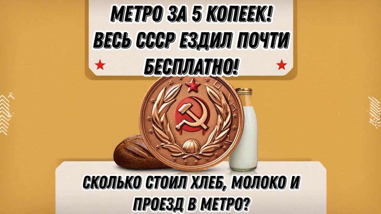 Метро за 5 копеек! ВЕСЬ СССР ездил почти БЕСПЛАТНО