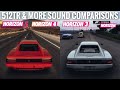Forza Horizon 5 vs FH1, FH2, FH3 &amp; FH4 Sound Comparison: Ferrari 512 TR, 250 GT, AMG GT S &amp; More!