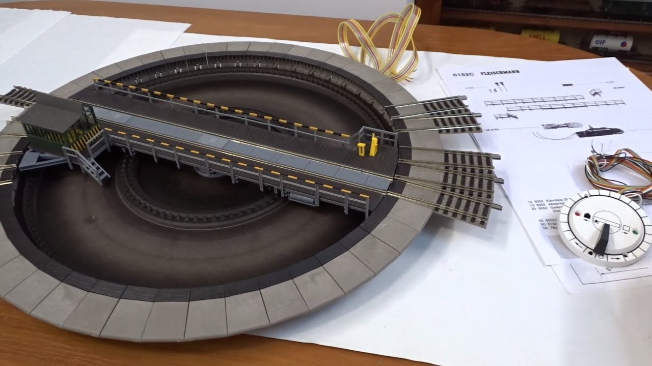 Obrotnica kolejowa - sterownie cyfrowe za pomocą TT-DEC oraz tabletu obrotnicą Fleischmann 