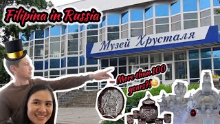 Russian  Filipina Couple Having a Date in Crystal Museum in Russia | The Zinovev’s