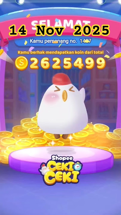 14 Nov 2025 menang shopee CEKI CEKI sekarang dapat berapa koin? #shopeegame #shopeecekiceki