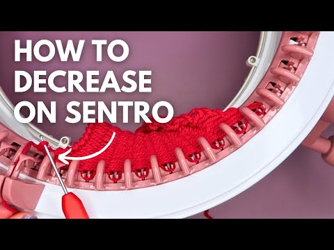 How to Decrease on SENTRO Knitting Machine | Creating arm holes, & jumpers