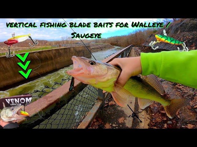 How to Vertically fish Blade Baits for Walleye / Saugeye 