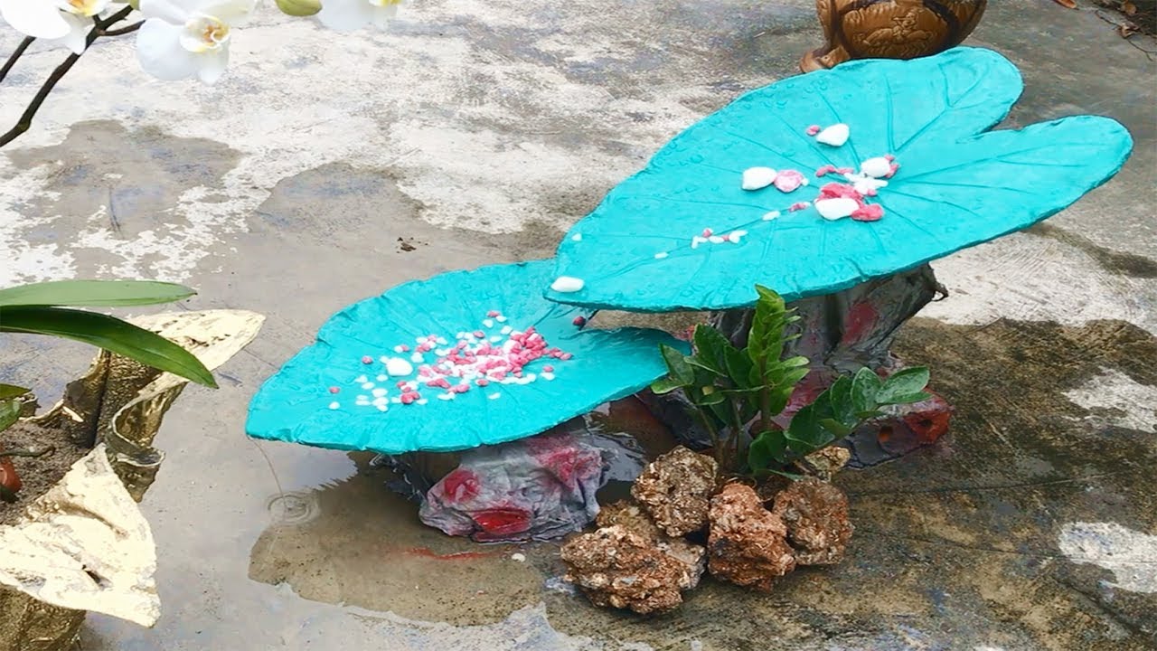 Make Creative Waterfalls - Design Waterfalls With Sand and Cement - YouTube