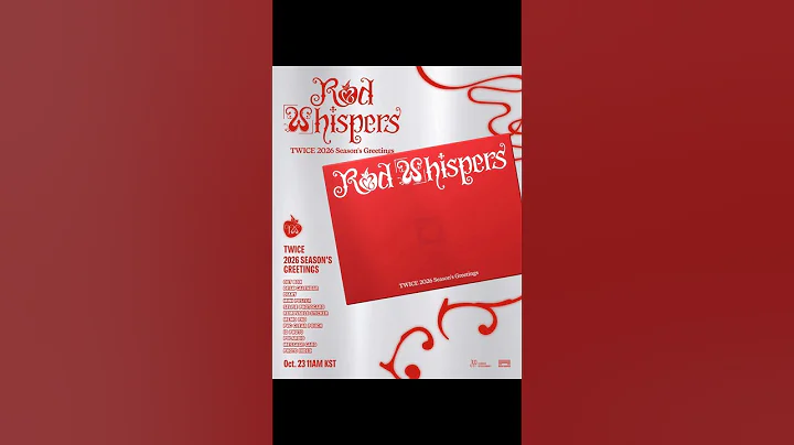 TWICE 2026 Season’s Greetings[RED WHISPERS] #TWICE #TWICE_RED_WHISPERS #2026SEASONSGREETINGS
