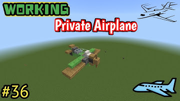 How To Build a Working Private Airplane in Minecraft 🔥 | Full Tutorial #36 #minecraft 