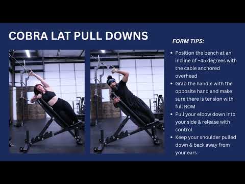 How to Perform Cobra Lat Pull Downs | Exercise Tutorial & Form Tips