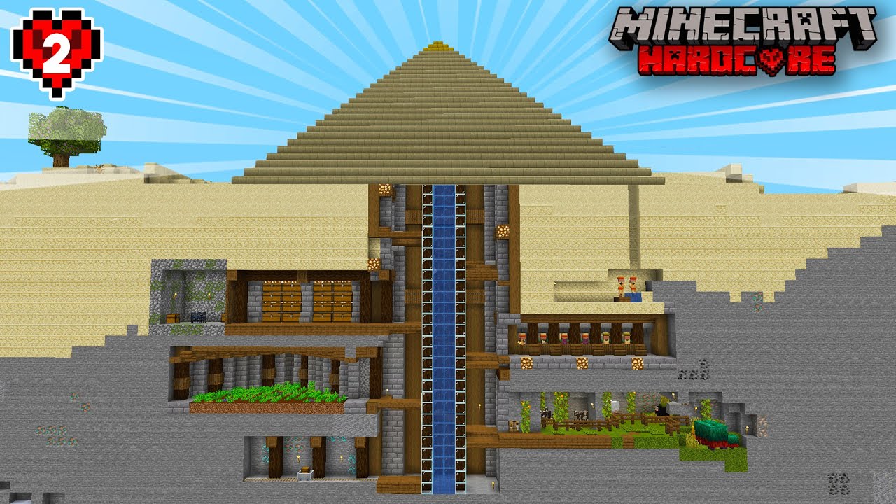 I Built A SECRET Underground BUNKER In Hardcore Minecraft! YouTube