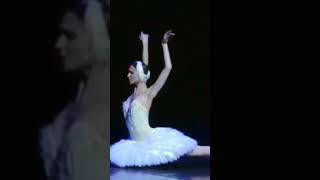 Ballerina turns her arms backwards. Zakharova IS a swan!
