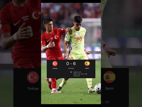 اسبانيا تضرب تركيا بنتيجة تاريخية وتألق لاعبين برشلونة 