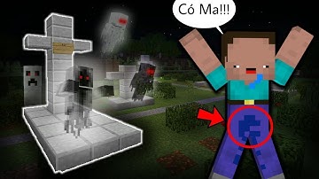 TROLL NOOB BẰNG HỒN MA Ở NGHĨA ĐỊA, NOOB SỢ ĐÁI LUÔN RA QUẦN TRONG MCPE | Thử Thách Troll Noob