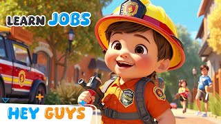 Learn Jobs with Fun Songs for Kids | English Vocabulary Learning | Hey Guys Learn Jobs with Fun Songs for Kids | English Vocabulary Learning | Hey Guys
