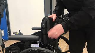 M90 & Quickie - Fold down push handle demo