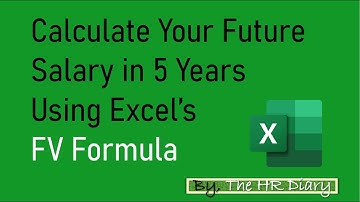 Calculate Your Future Salary in 5 Years Using Excel’s FV Formula