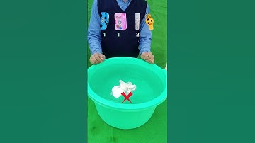 TRY TO GUESS HOW MANY TISSUE PAPER IT TOOKS! 19 #asmrvideo #satisfying #water #experiment