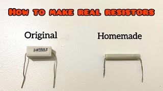 How to Make Real Resistors for Free at Home.