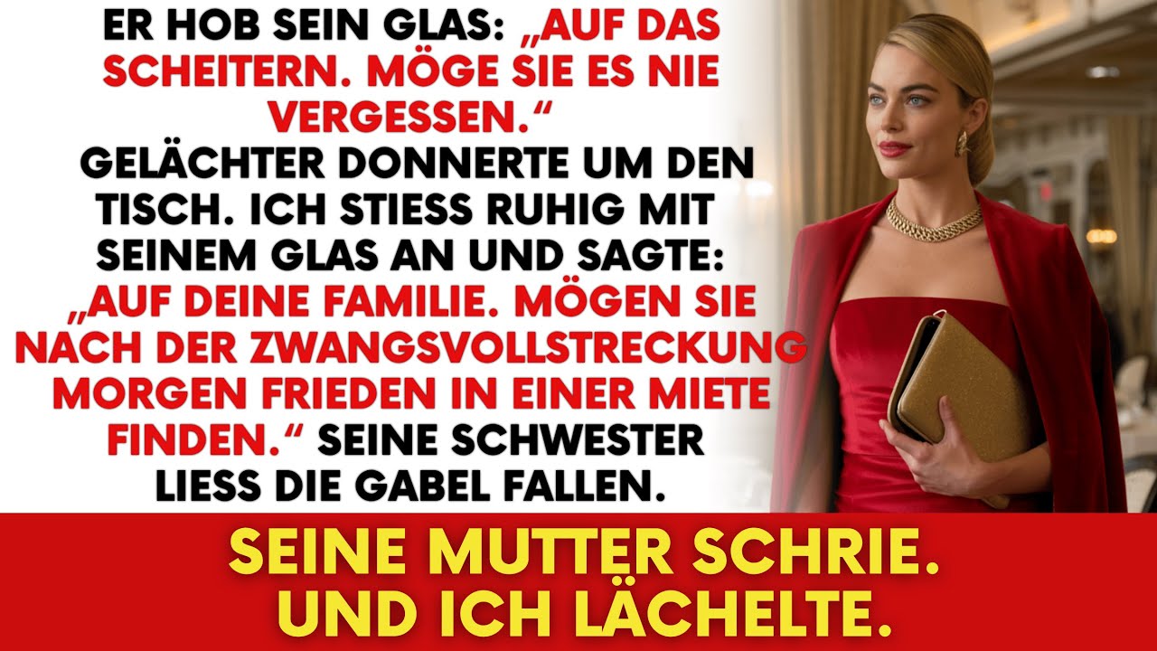 An meinem Geburtstag stieß er auf mein Scheitern an – ich erwiderte mit ihrer Zwangsvollstreckung