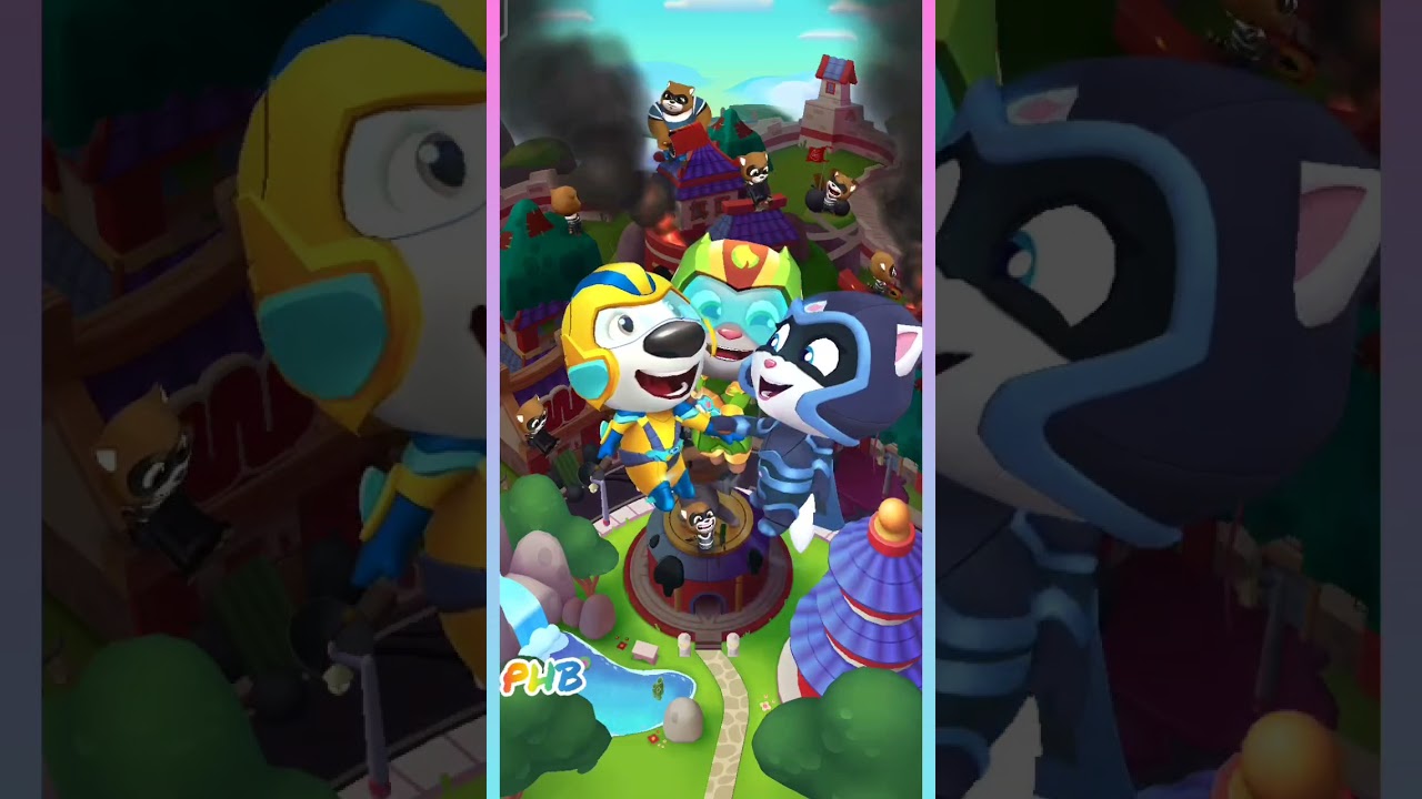 Talking Tom Hero Dash - Rescue Hank's City # Short