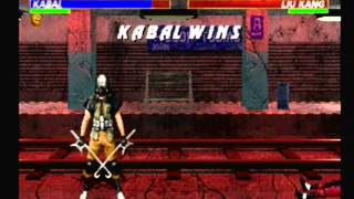 Mortal Kombat Trilogy-Kabal Vs Liu Kang
