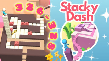 Stacky Dash - All Levels Gameplay Android,ios #326-328