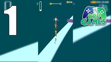 Stack And Jump:Best Puzzle Gameplay Walkthrough #1 (Android, IOS)