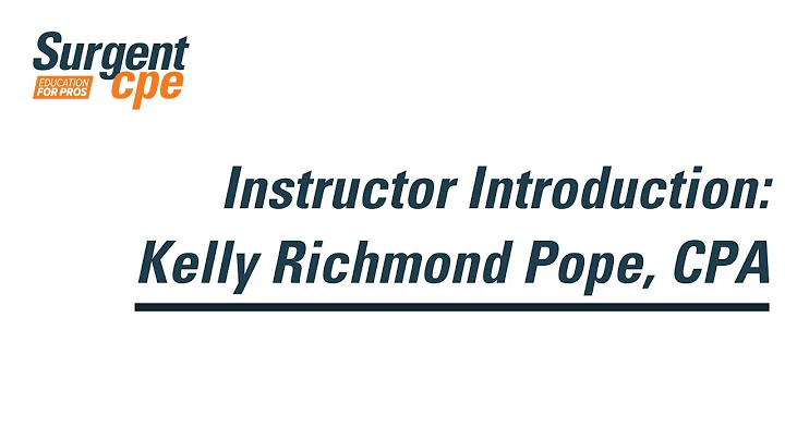 Instructor Introduction: Kelly Pope