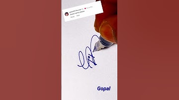 Gopal #signature #calligraphy #handwriting #shorts